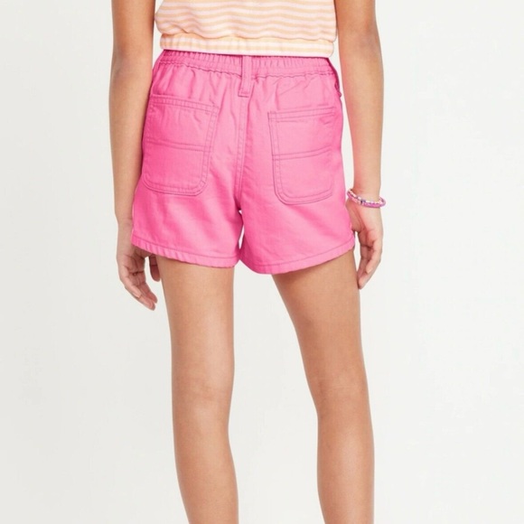 Old Navy Girls Elastic High Waisted Utility Jean Shorts SZ 8 NWT - Picture 3 of 7